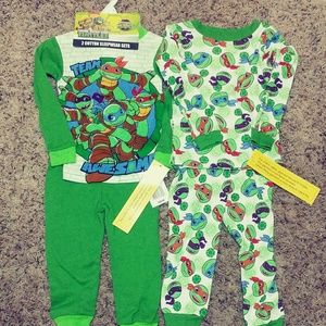 Boys 2t Ninja Turtles Half Shell Pajamas